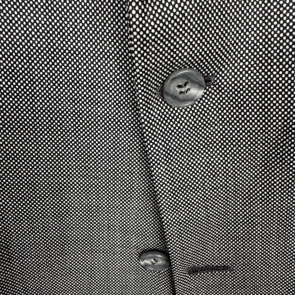Brooks Brothers Sport Coat Mens 42L Black Wool Textured Two Button Blazer Jacket
